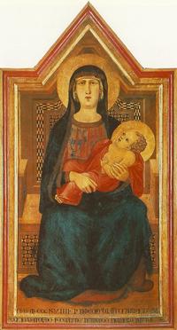 Madonna con bambino di Ambrogio Lorenzetti