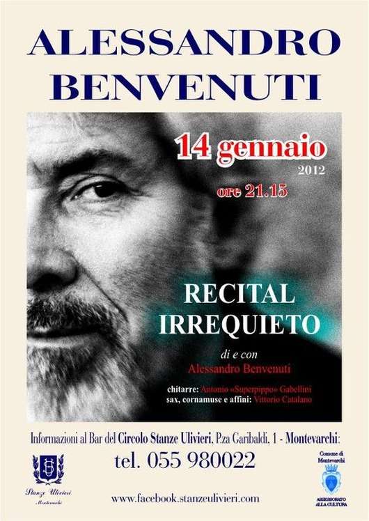 Recital irrequieto, di e con Alessandro Benvenuti